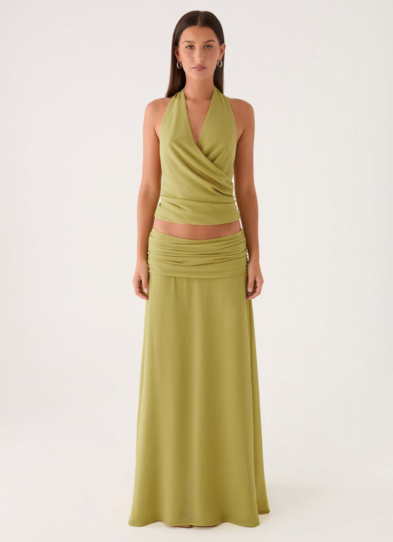 Willowmena Maxi Skirt - Lime