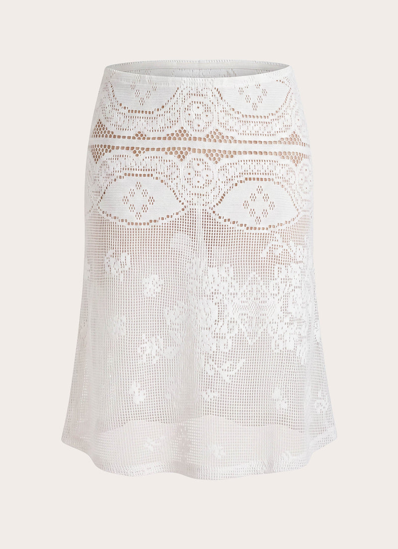 Yanna Midi Skirt - White