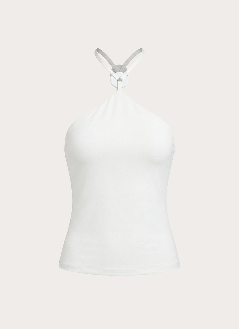 Youra Beaded Top - White