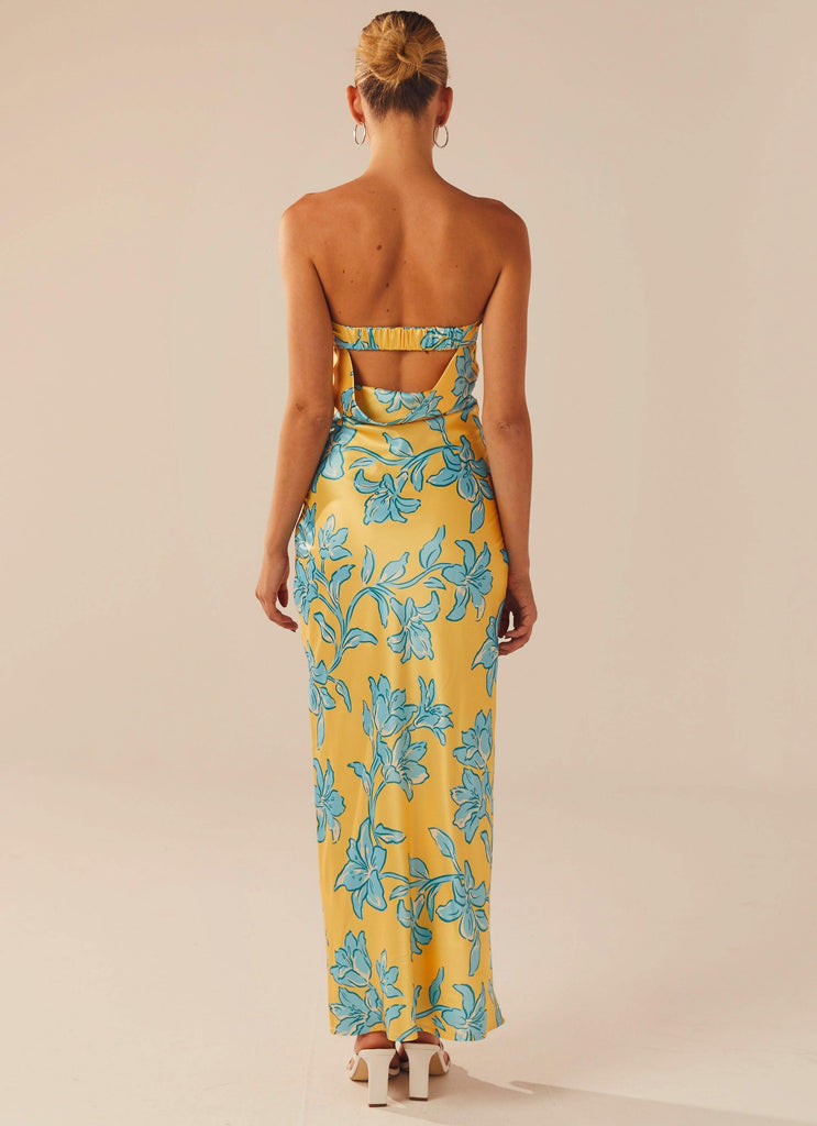 Summer Lover Maxi Dress - Golden Bloom - Peppermayo