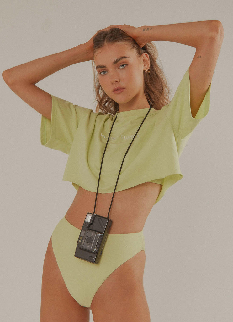 Sundance High Waisted Bottoms - Lime - Peppermayo