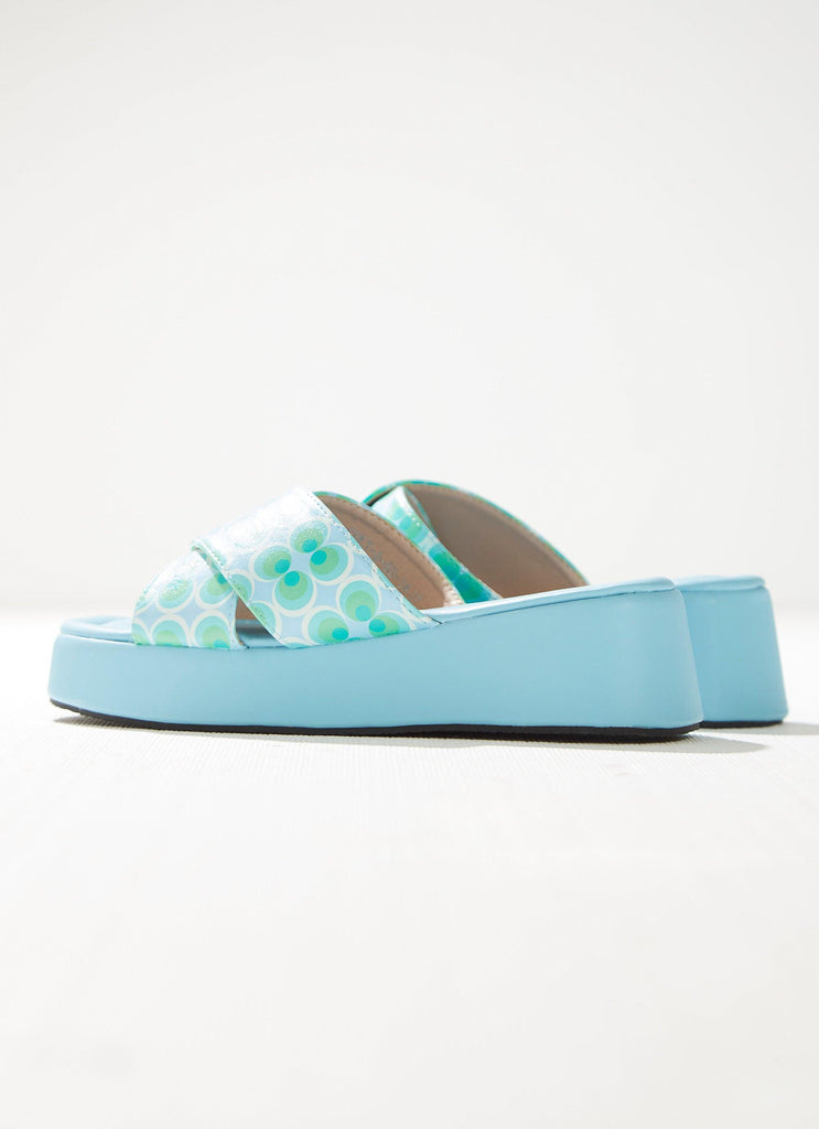 Fonda Cross Over Mule - Seafoam - Peppermayo