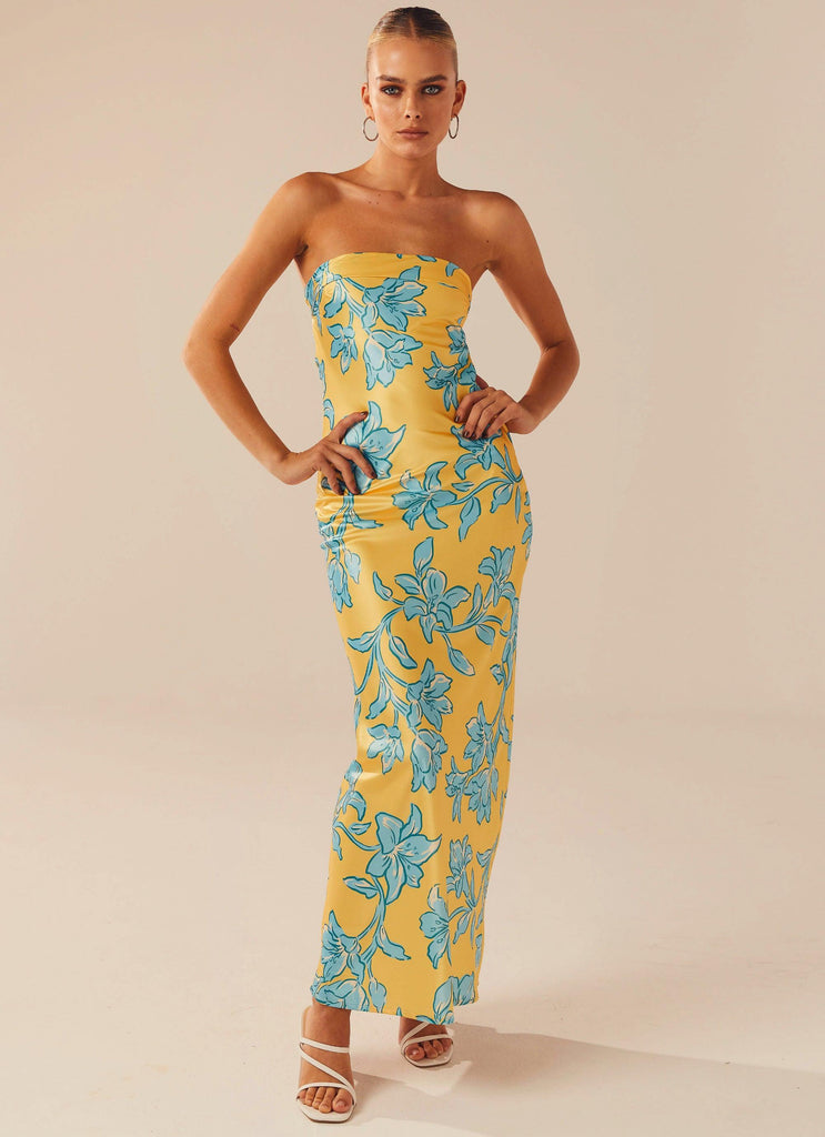 Summer Lover Maxi Dress - Golden Bloom - Peppermayo