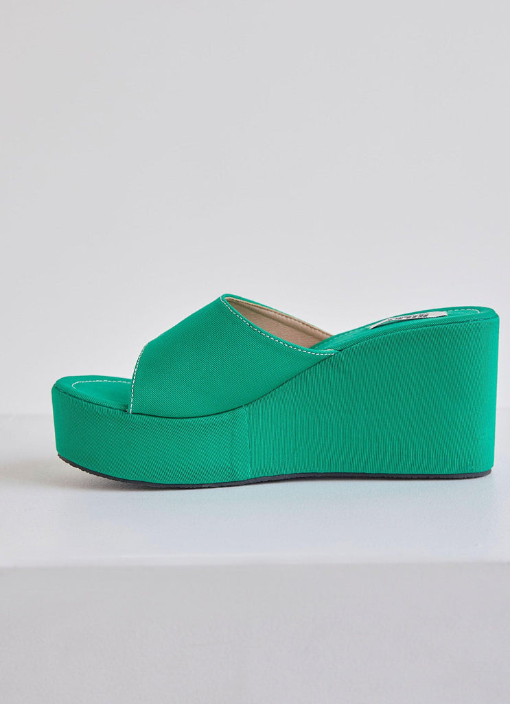 Matcha Me Mule Heel - Military Green - Peppermayo