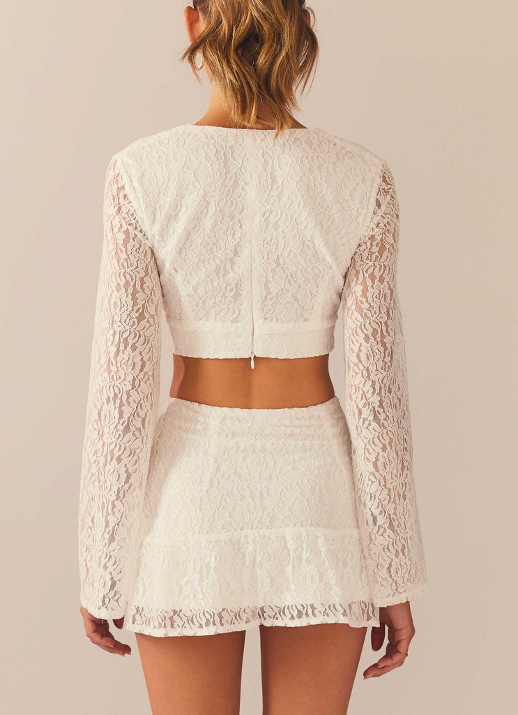 Free & Wild Lace Top - Ivory - Peppermayo