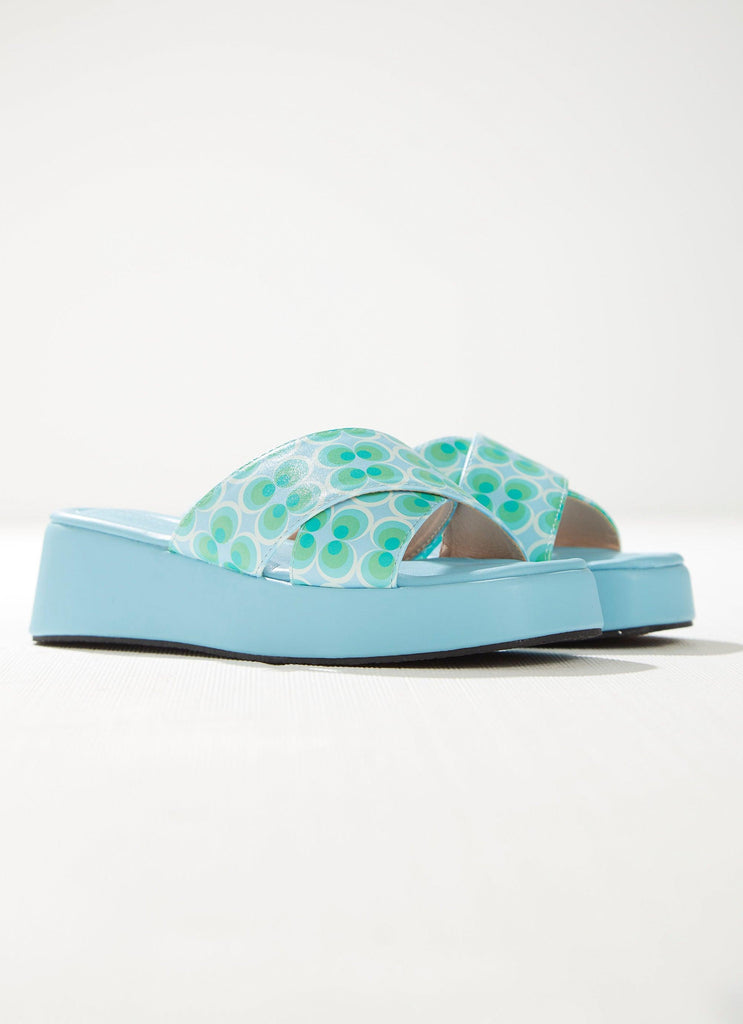 Fonda Cross Over Mule - Seafoam - Peppermayo