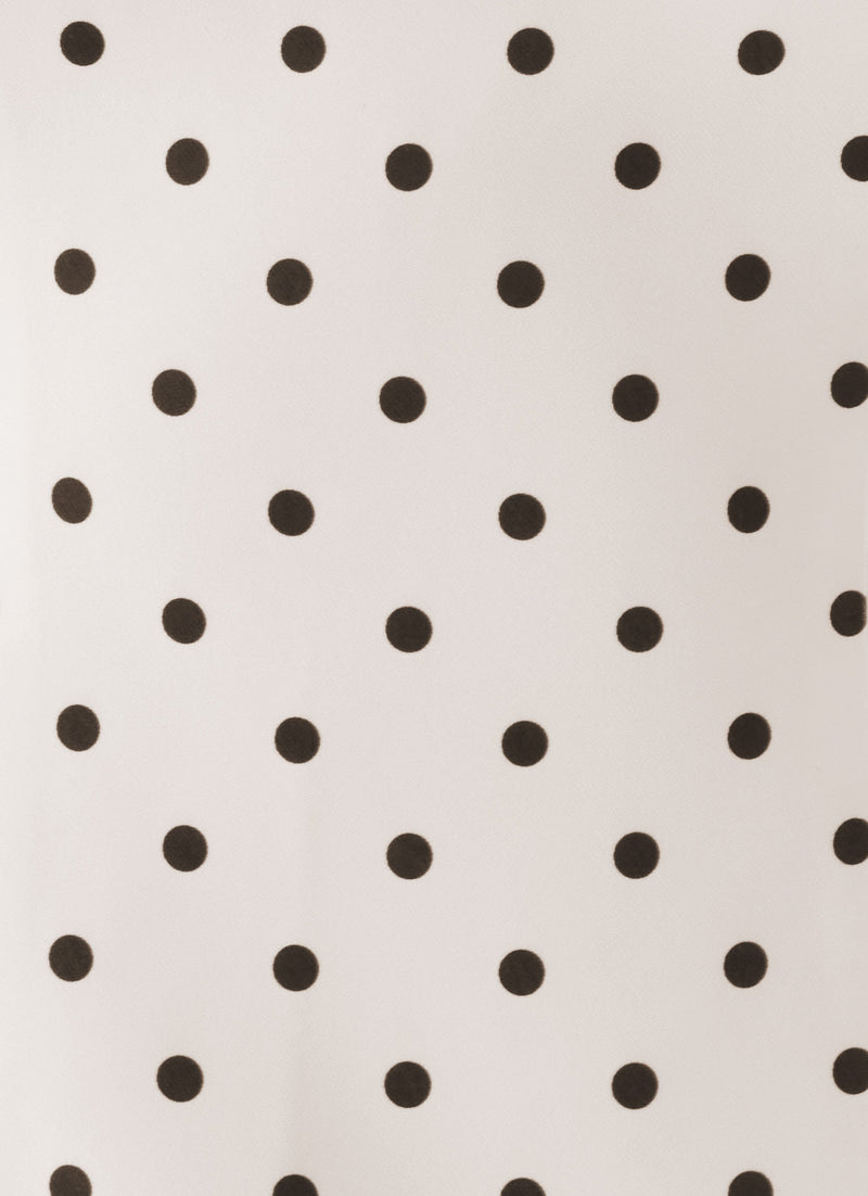 Aaliyah Bustier Top - Cream Polka Dot