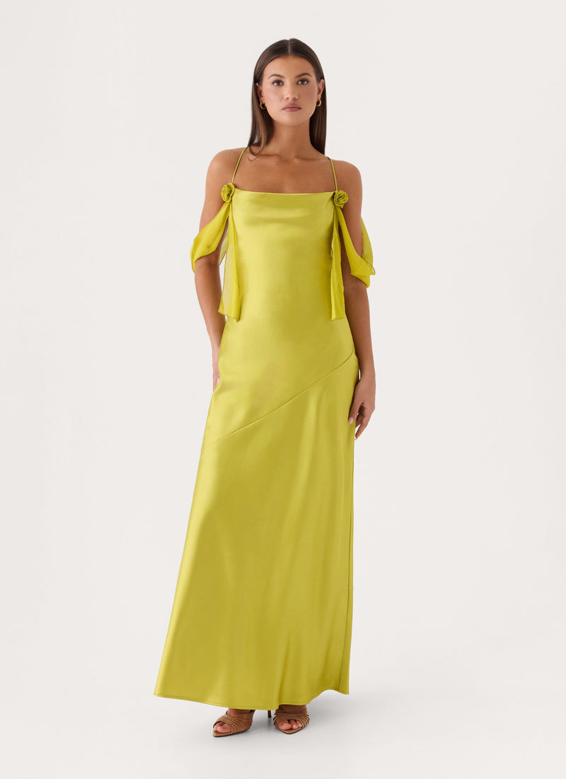 Anabella Maxi Dress - Olive Green