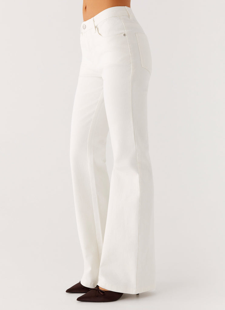 Aldo Bootleg Jeans - White