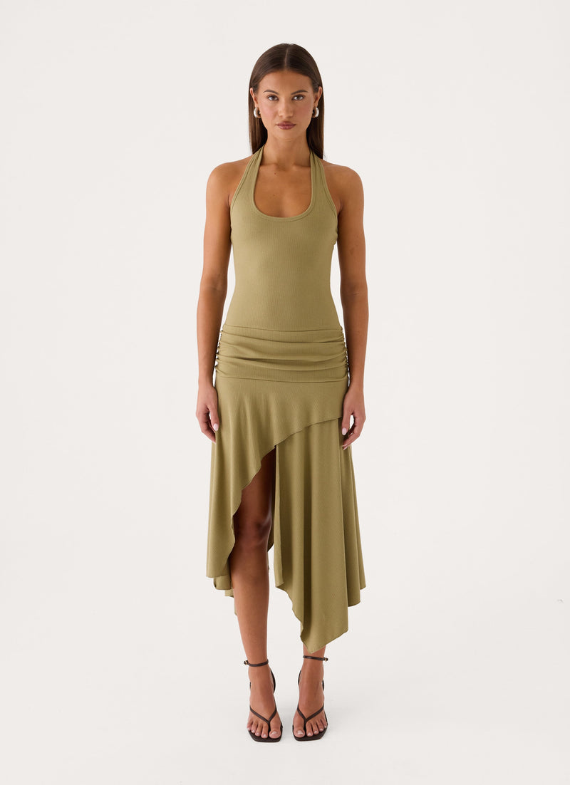Alise Midi Dress - Green