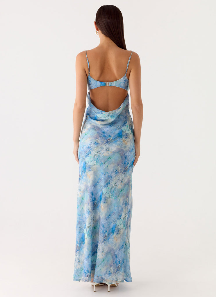 Alouette Maxi Dress - Aqua Paisley