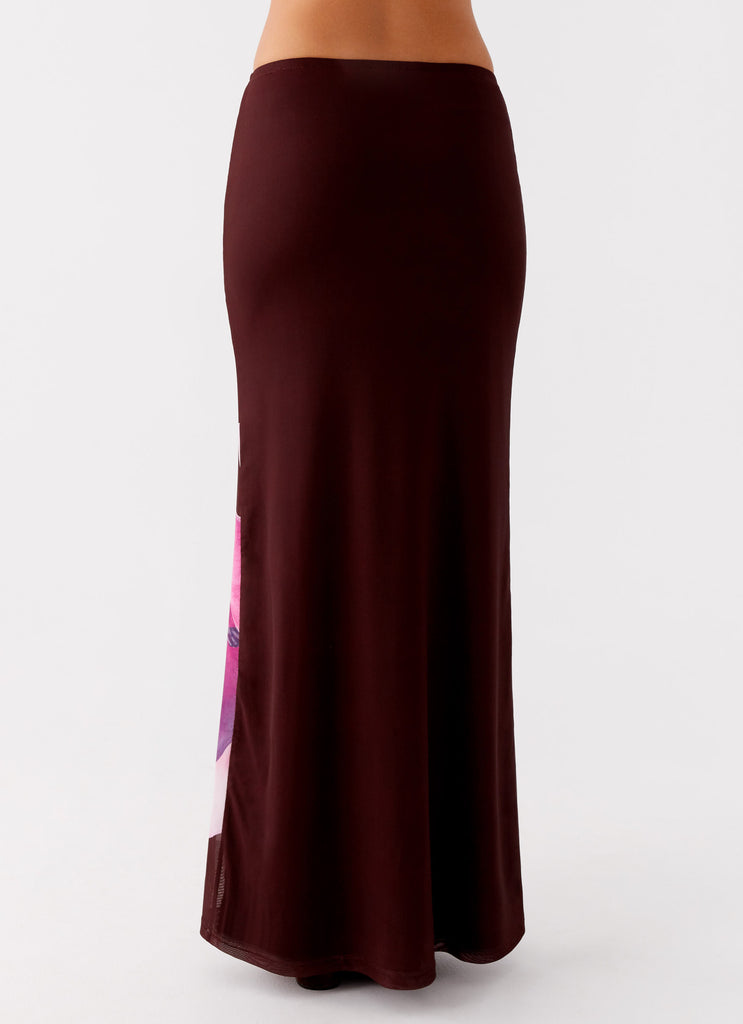 Alpha Maxi Skirt Dark Chocolate 4