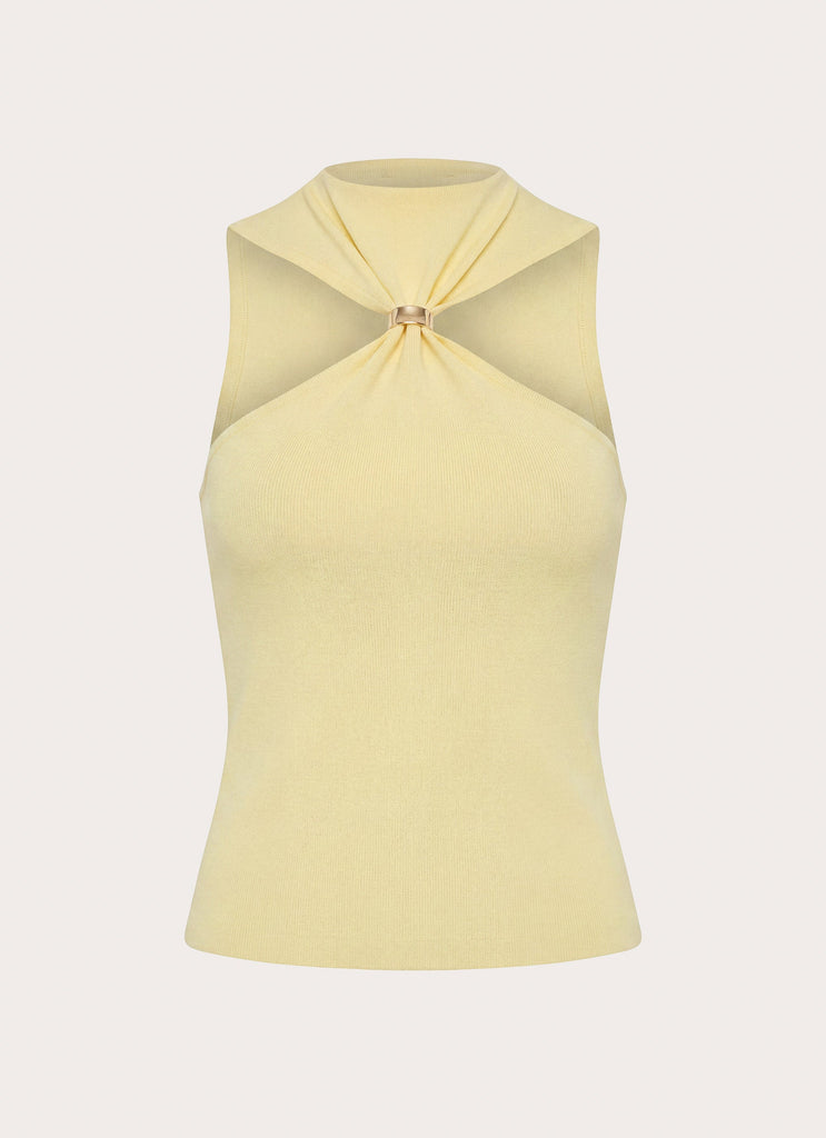 Amarah Knit Top - Yellow