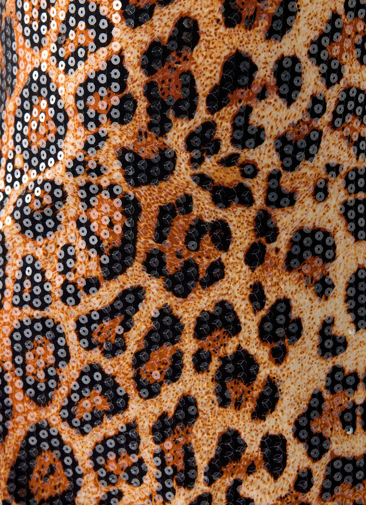 Aneira Sequin Mini Dress - Shimmer Leopard – Peppermayo Europe
