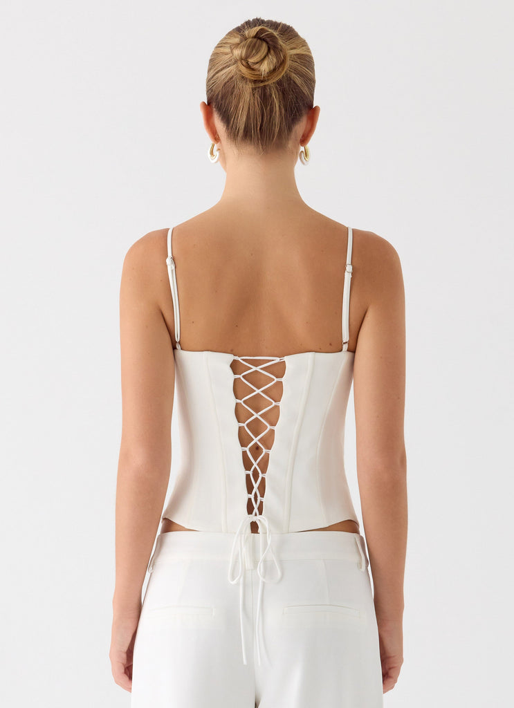 Ania Corset Top - Ivory