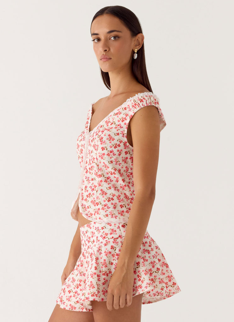 Anja Top - Porcelain Rose