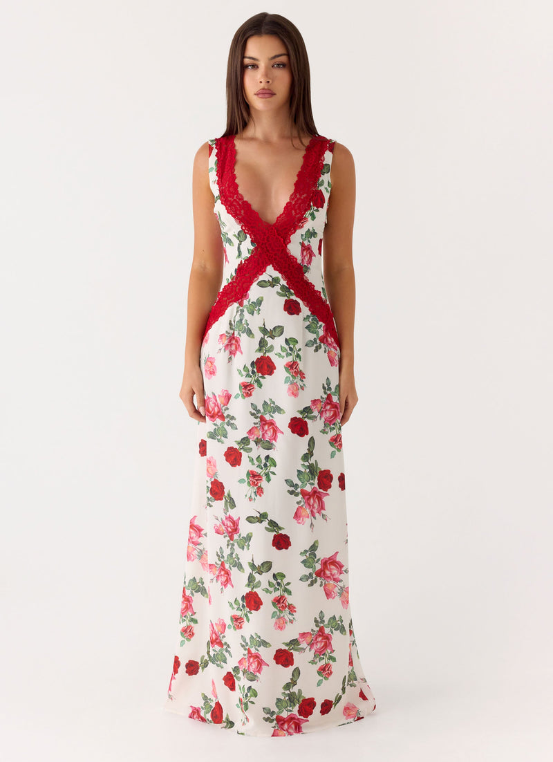 Aoife Maxi Dress - Ivory Bloom