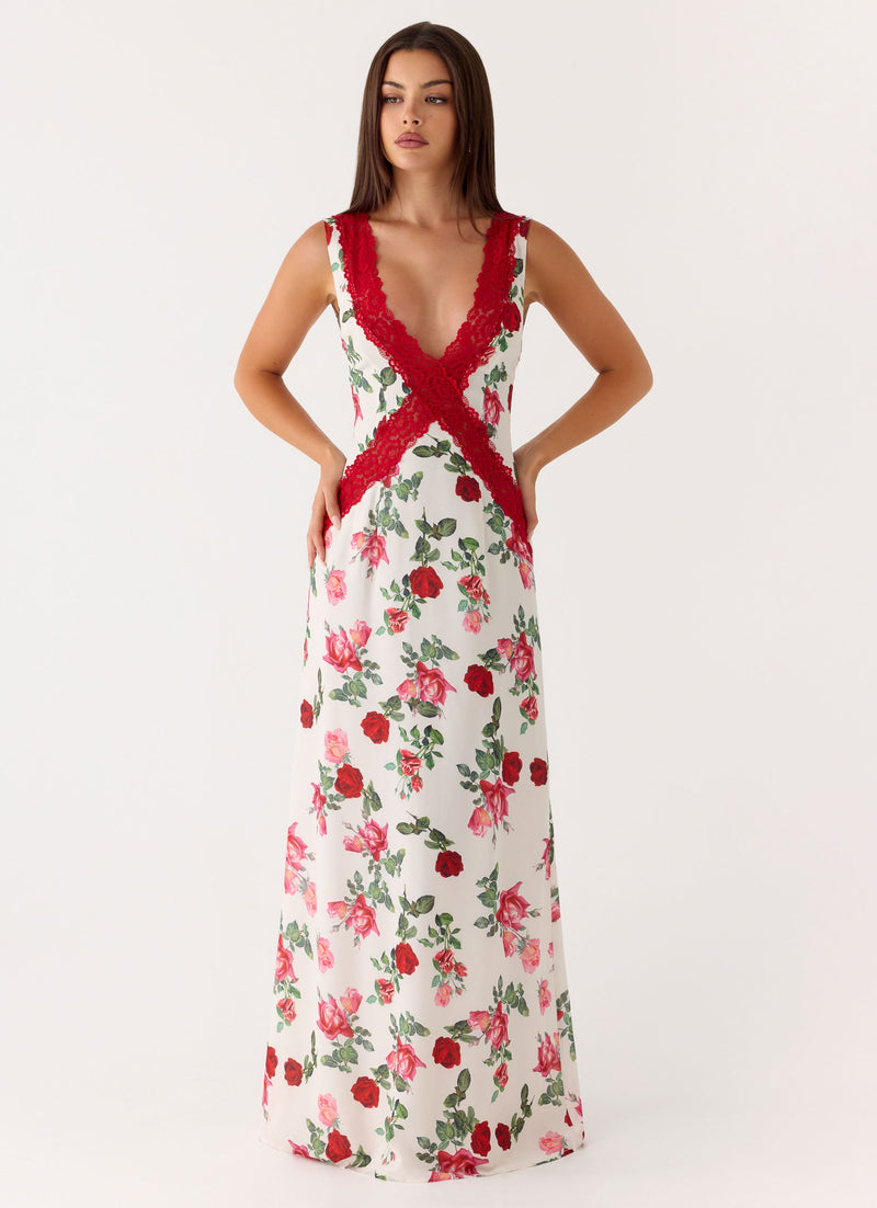 Aoife Maxi Dress - Ivory Bloom