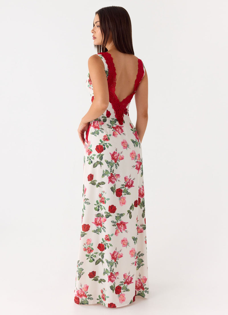 Aoife Maxi Dress - Ivory Bloom