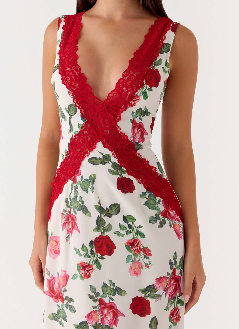 Aoife Maxi Dress - Ivory Bloom