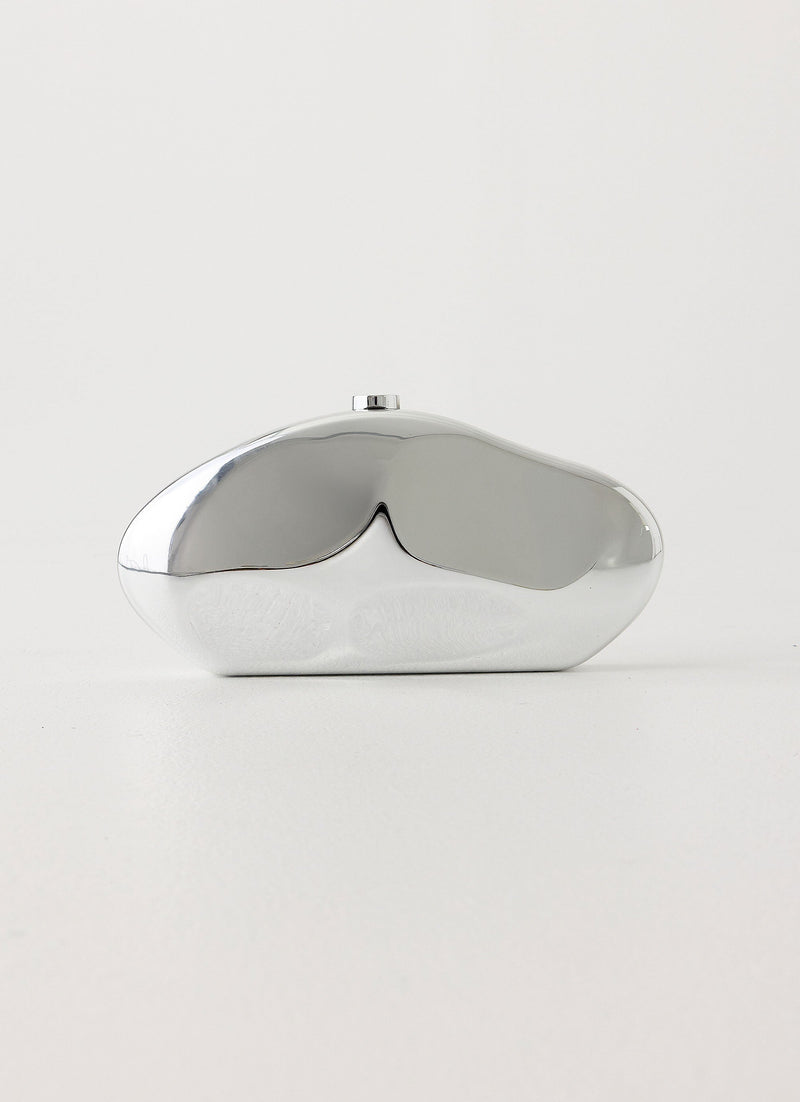 Aveline Clutch Bag - Silver