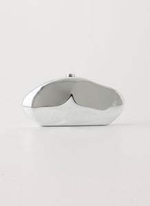 Aveline Clutch Bag - Silver