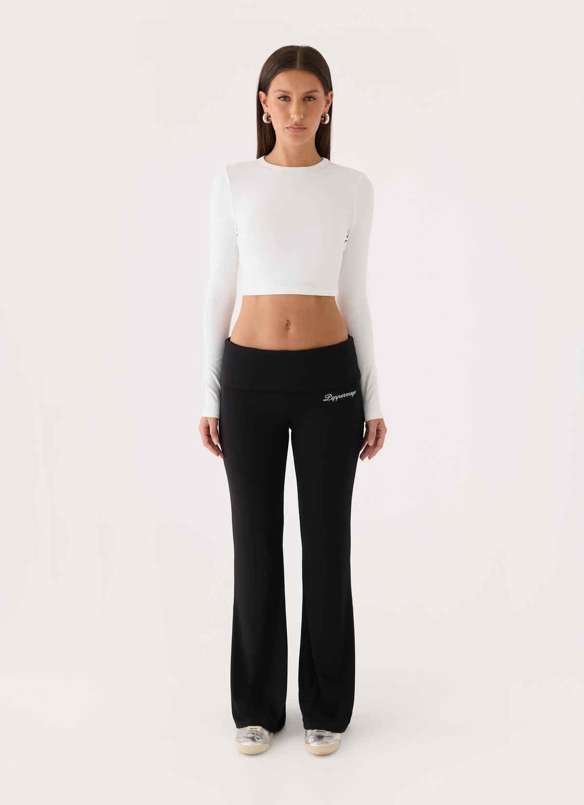 Baby Deluxe Cropped Tee - White