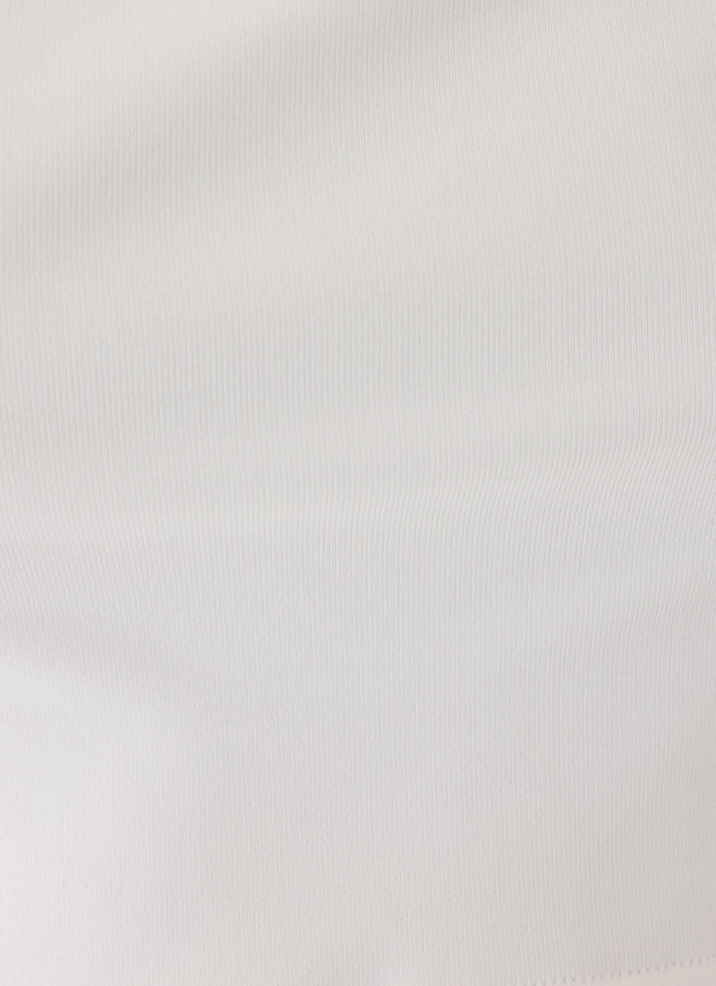Baby Deluxe Cropped Tee - White