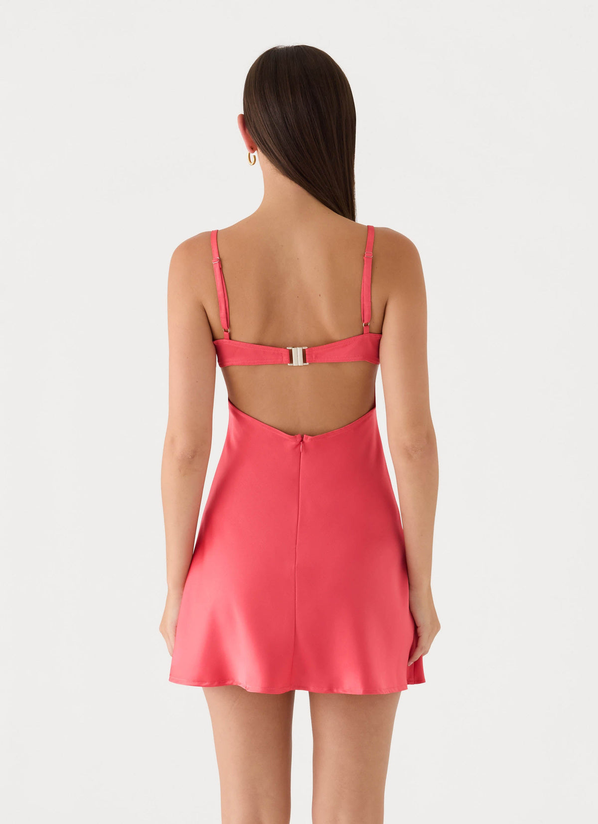 Beachside Slip Mini Dress - Hot Pink