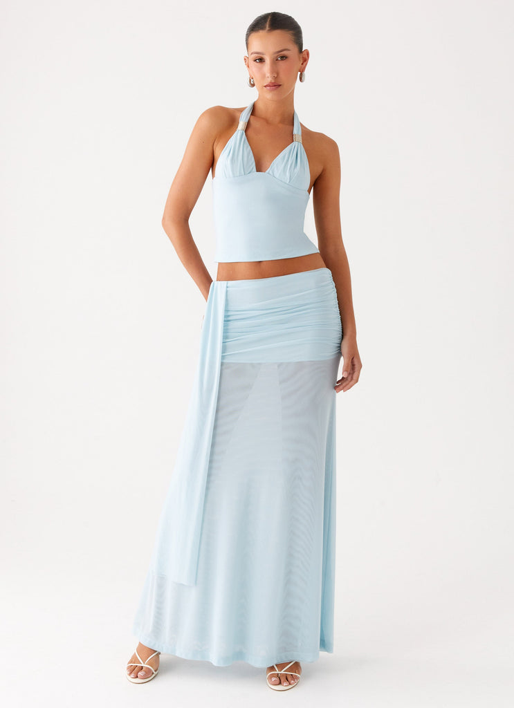 Blaze Halter Top - Blue