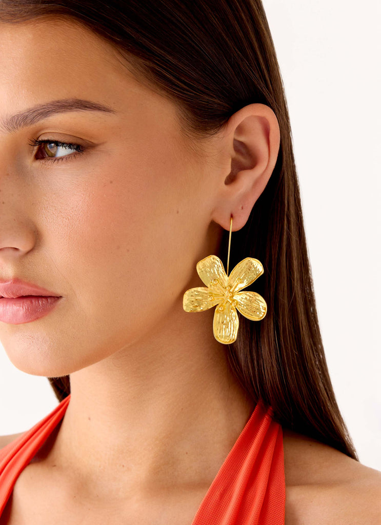 Botanica Drop Earrings - Gold