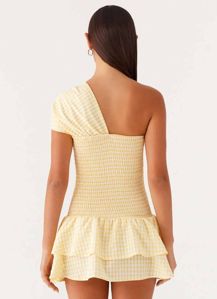 Brandy Mini Dress - Yellow Gingham