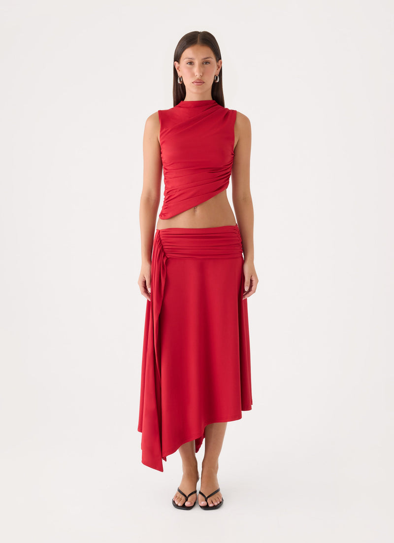 Briege Top - Red