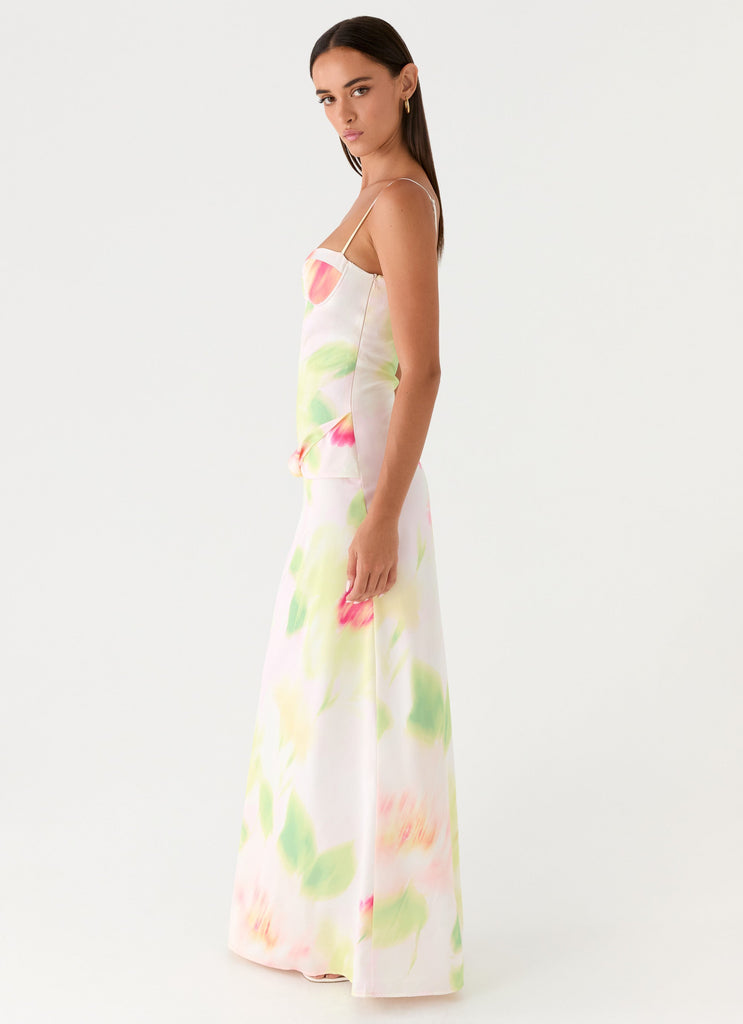 Burning Up Maxi Dress - Floral Romance