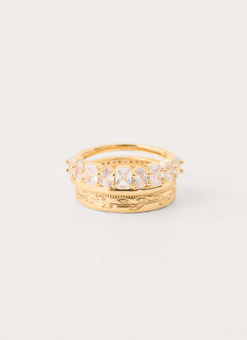 Carly Ring Stack - Gold