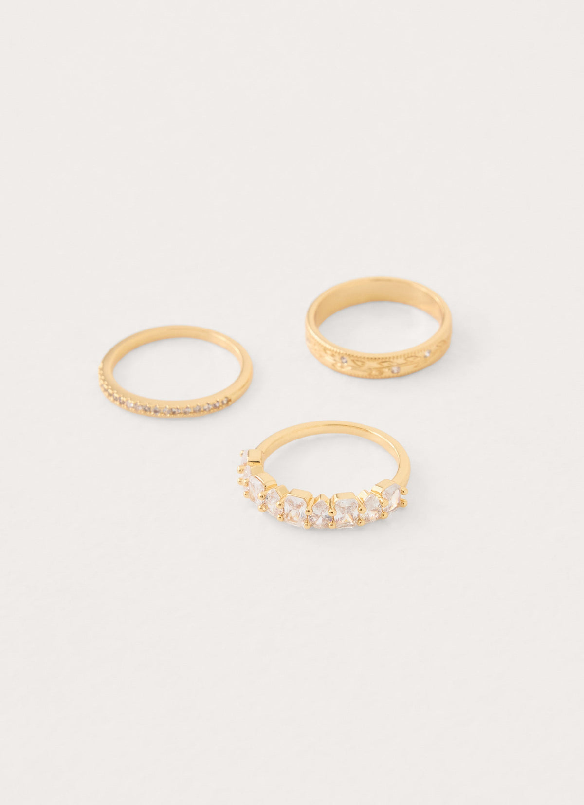 Carly Ring Stack - Gold