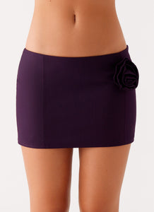 Campbell Mini Skirt - Plum