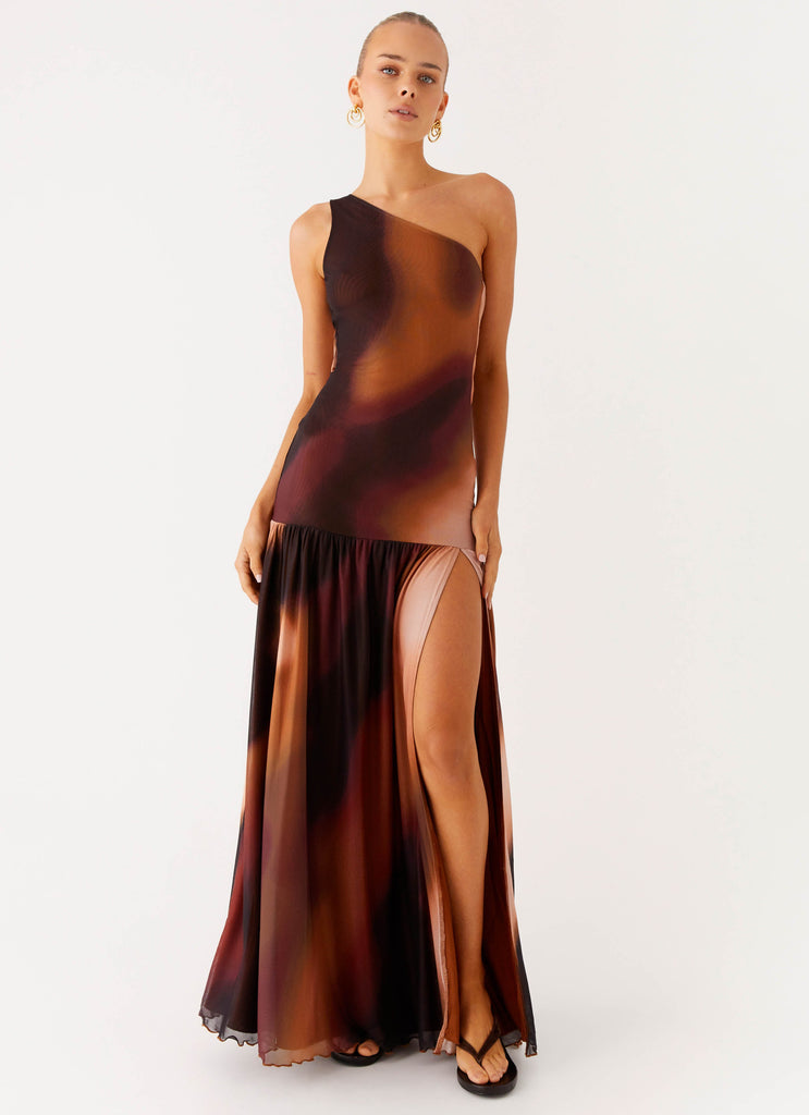 Carlina Maxi Dress - Black Gradient