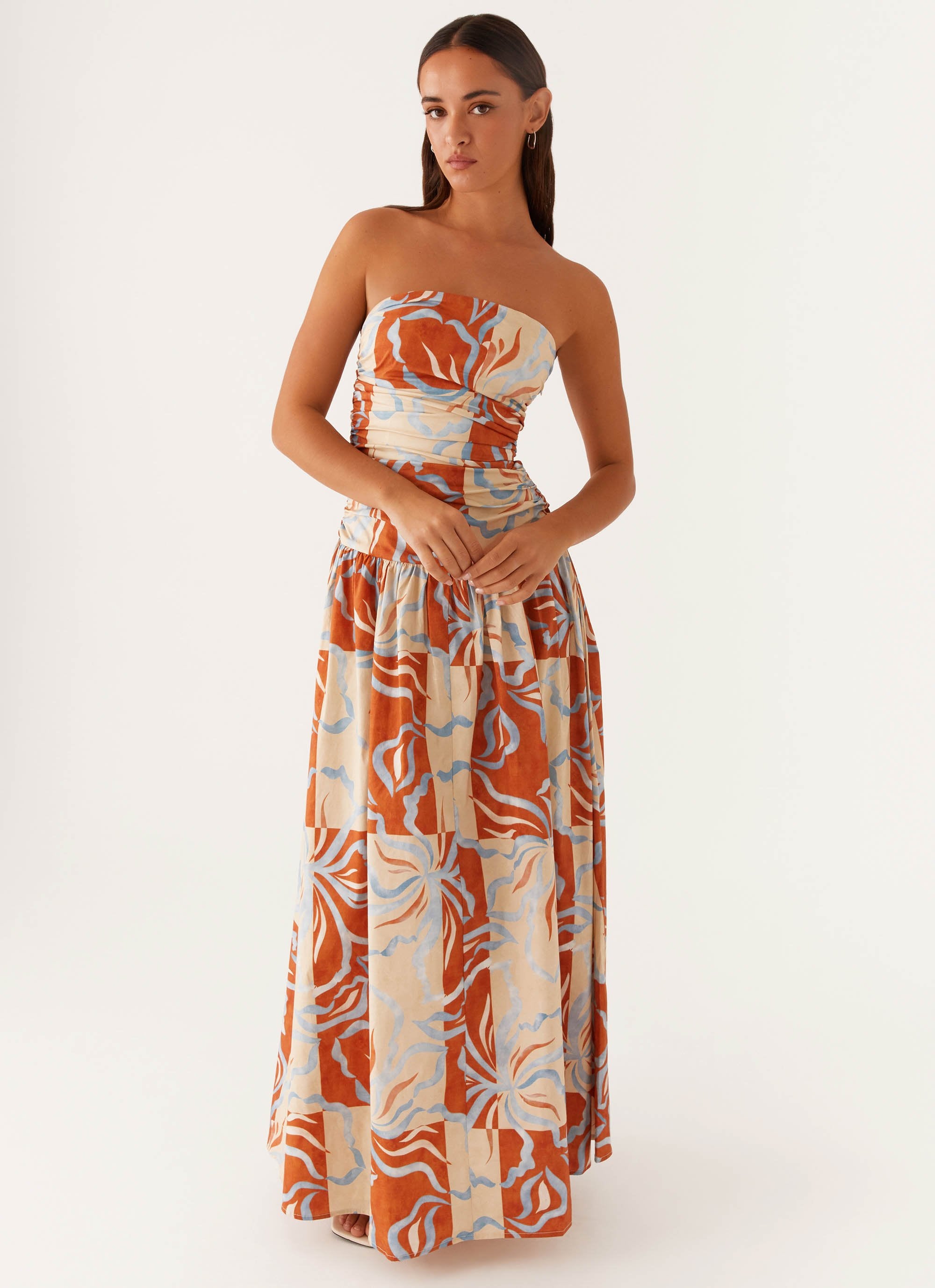 blue orange maxi dress Carmel Maxi Dress