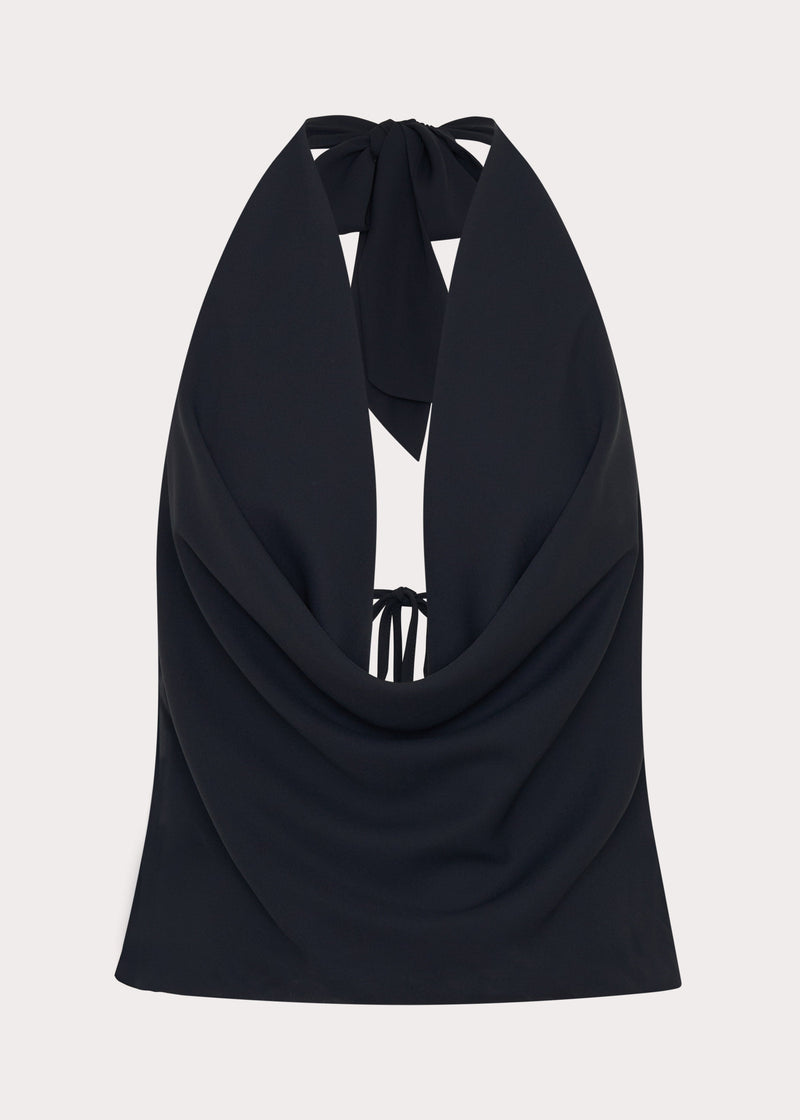 Charli Cowl Top - Black