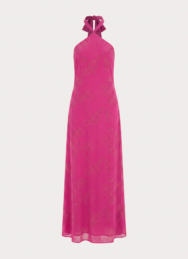 Cliffs Edge Maxi Dress - Berry Kiss