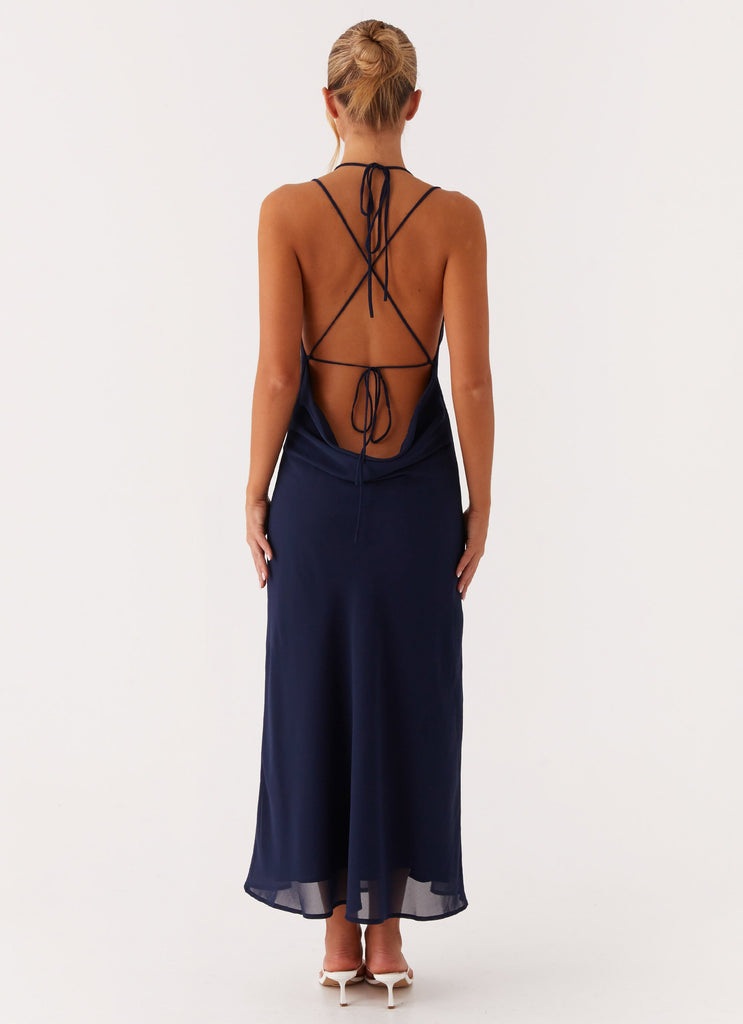 Clover Club Maxi Dress - Navy