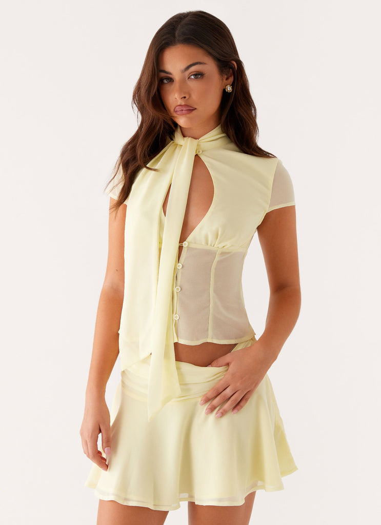 Colby Blouse - Lemon