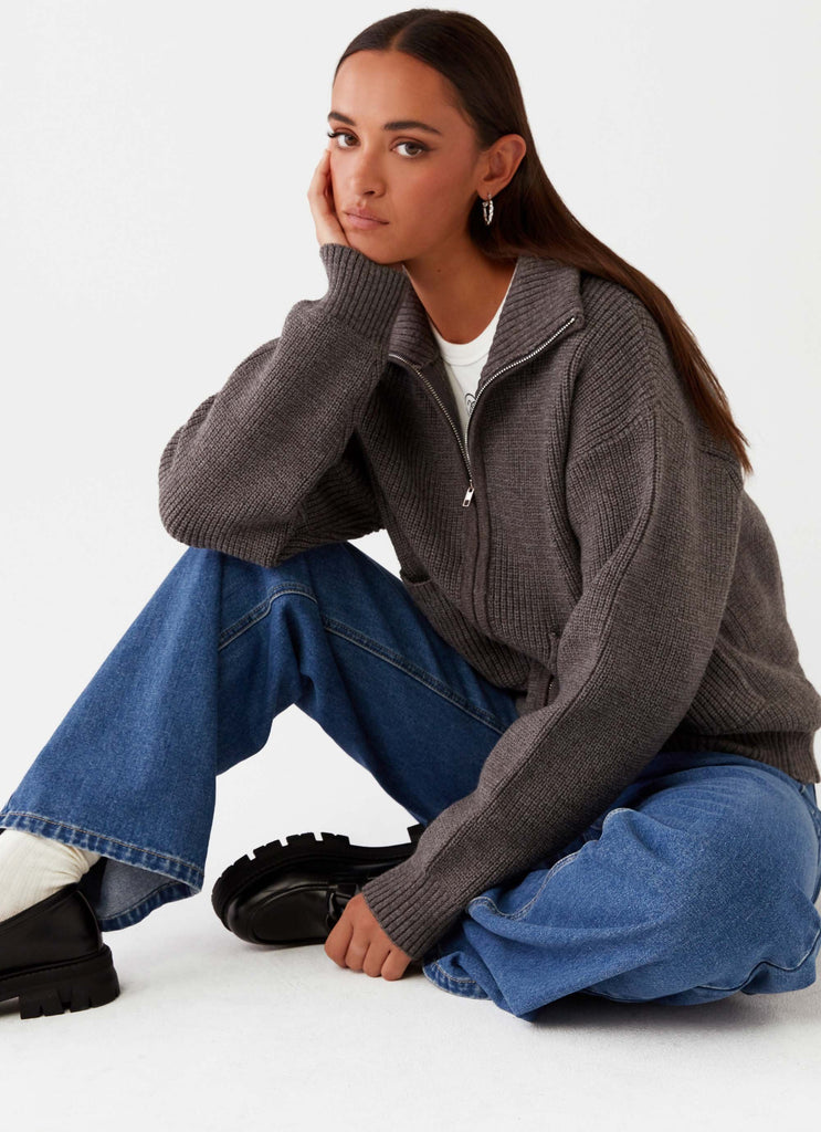 Oversized zip sweater outlet