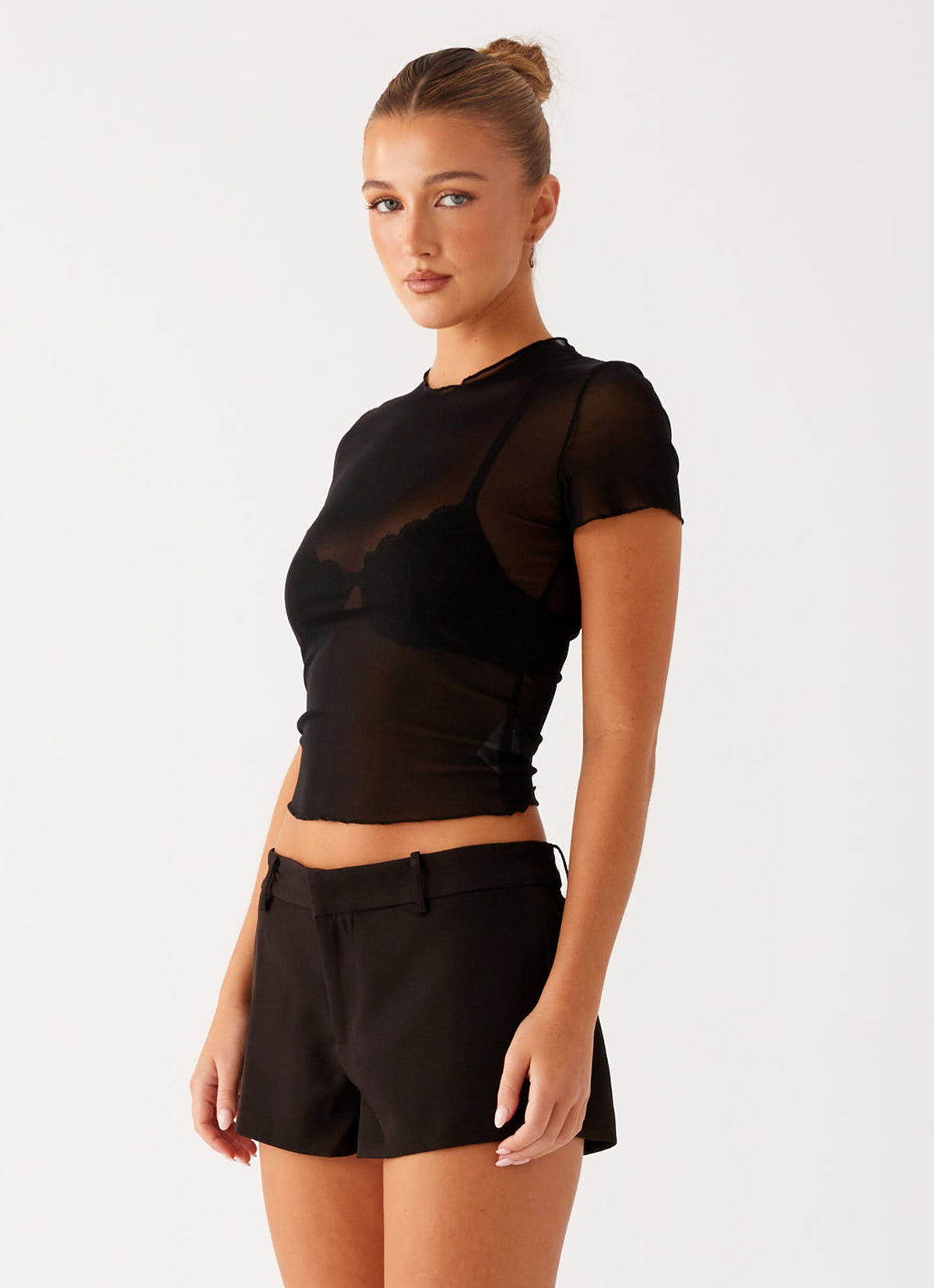 Dalton Mesh T Shirt - Black