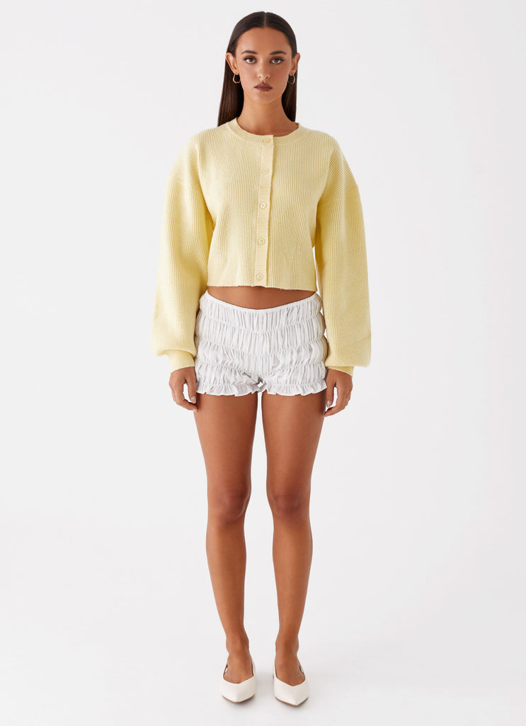 Daphne Knit Cardigan Butter Yellow