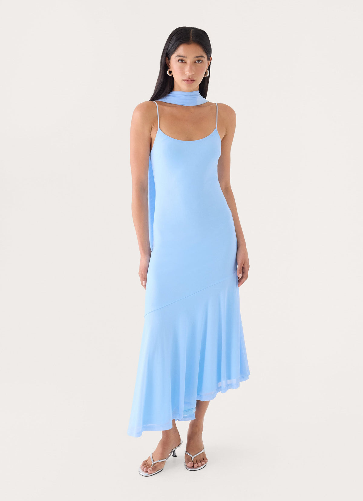 Demitra Midi Dress - Powder Blue