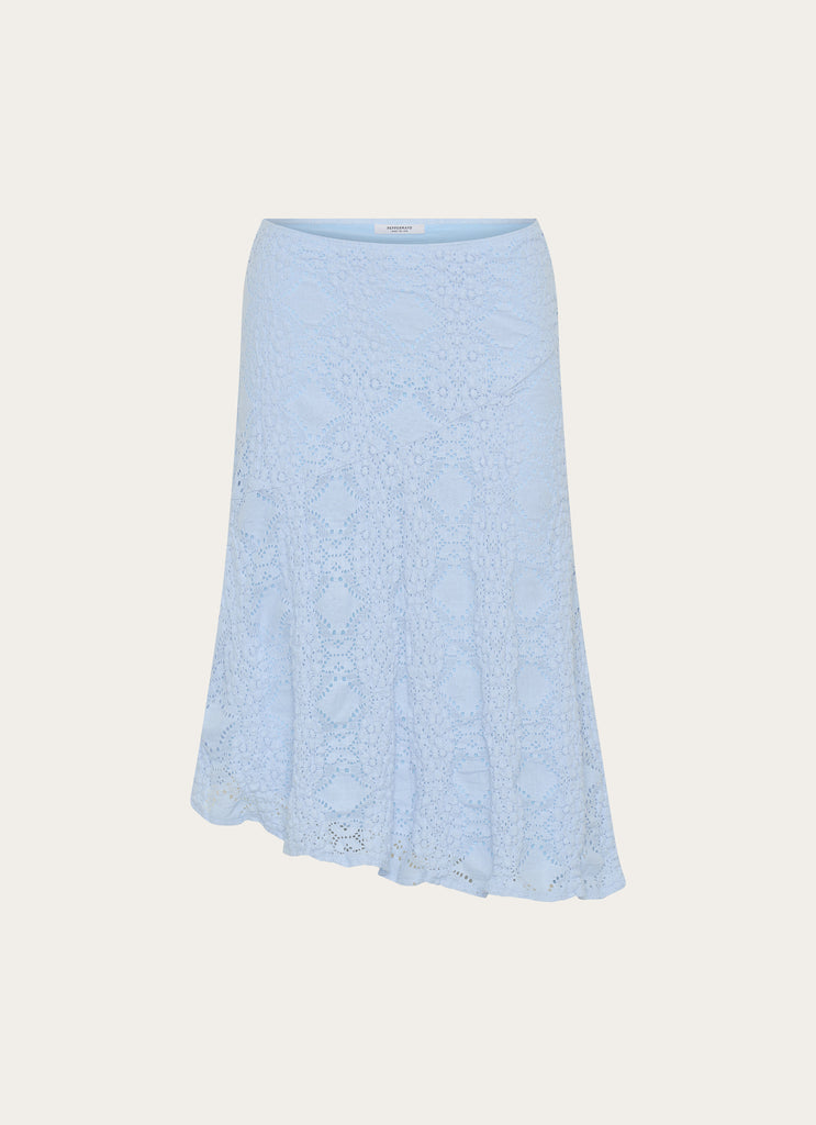 Diamond Sky Midi Skirt - Blue