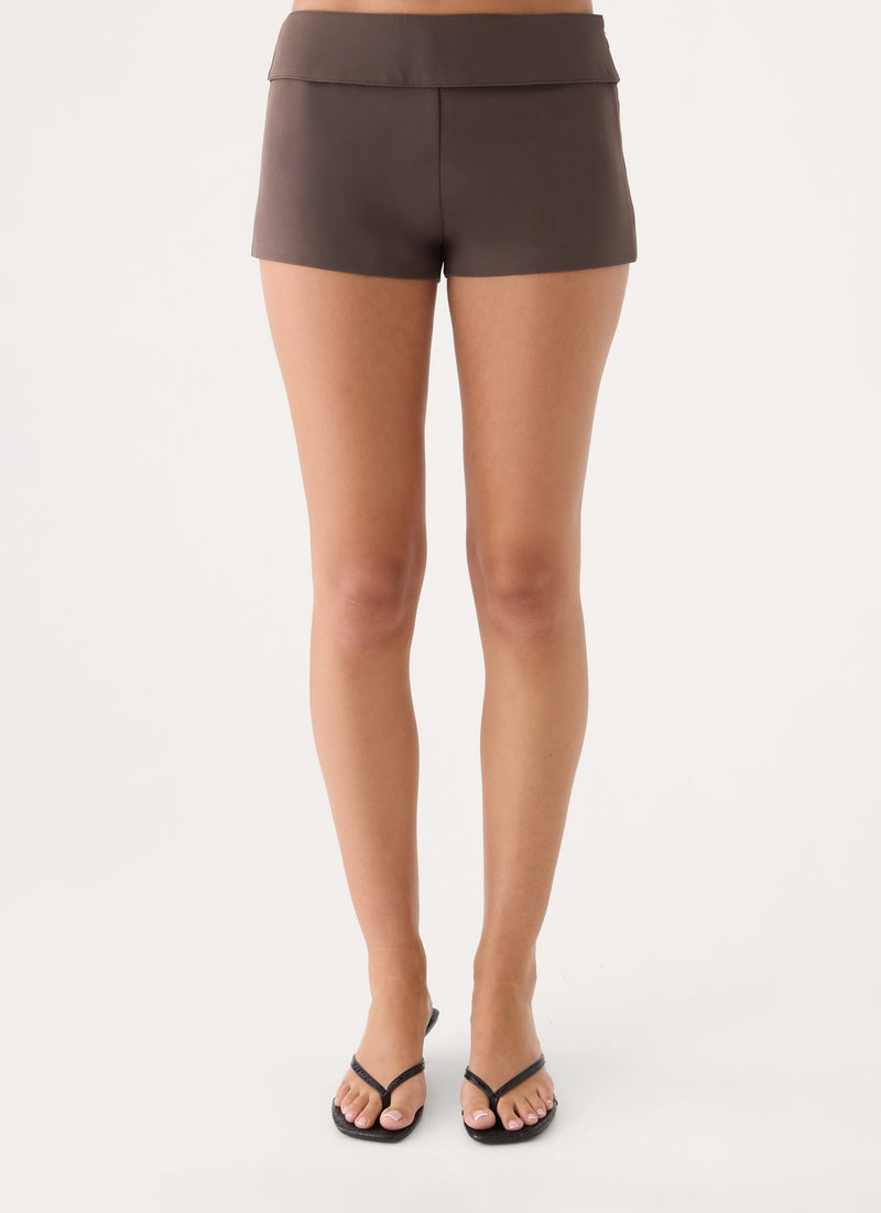 Dillan Mini Short - Chocolate