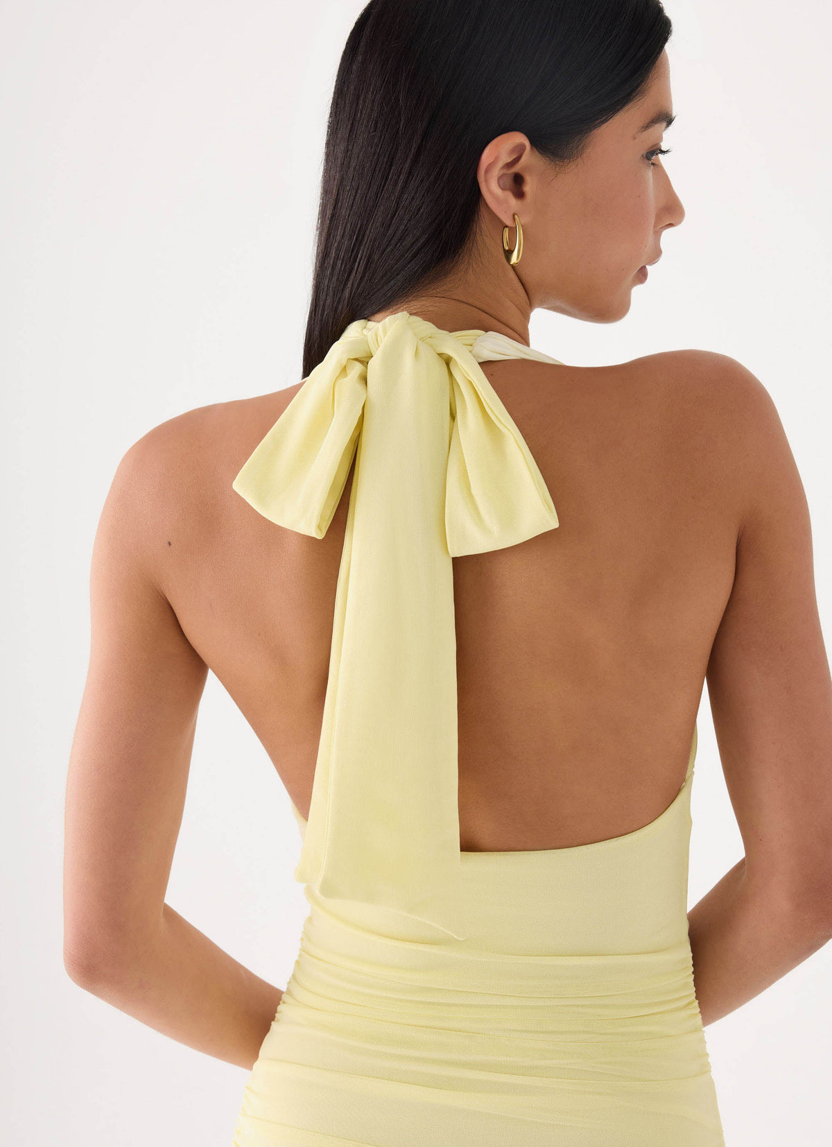 Dinah Halter Maxi Dress - Yellow